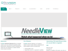 Tablet Screenshot of biovisionvet.com